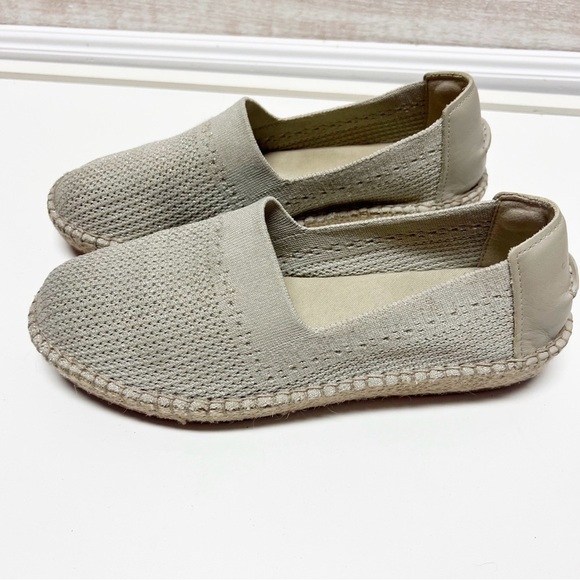 Cole Haan Shoes Womens 8.5B Beige Cloudfeel Espadrille Stitchlite Slip On Flats - Picture 5 of 10